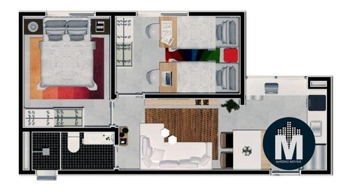 Imagem 12 de 13 de Apartamento 2 Dormitórios E 01 Vaga, 36m² E 37m² - Santa Maria Osasco !! - Lm10