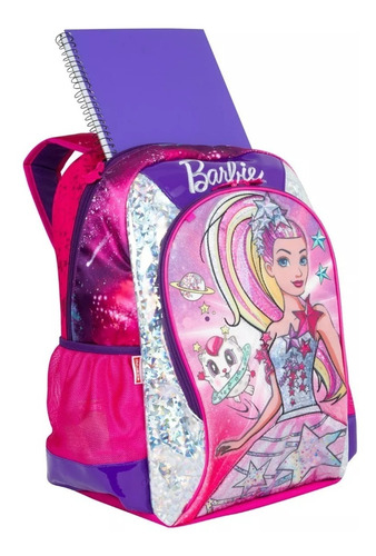 Mochila Sestini Barbie Aventura Nas Estrelas,Cor Violeta