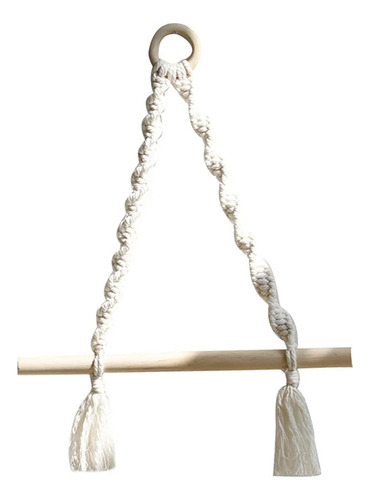 ; Soporte De Papel Higiénico De Macramé Con Pantalla