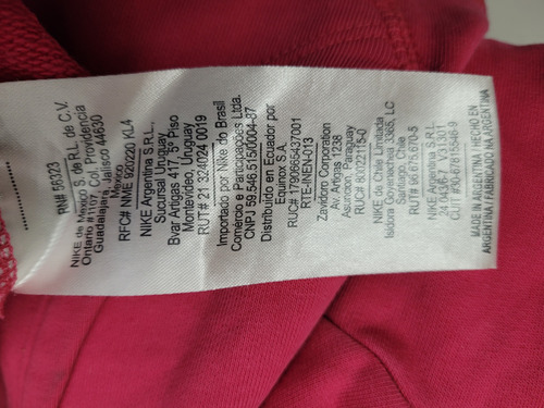 Campera Deportiva Nike Talle S Color Salmon Con Capucha (Usado)