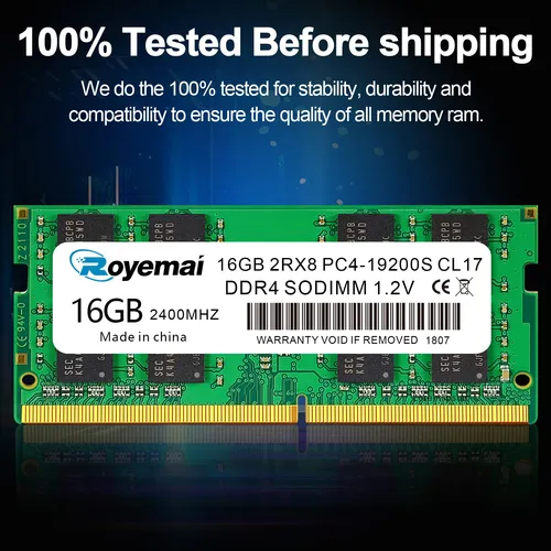 Memoria16gb Sodimm, Ddr4-2400mhz Pc4-19200 Cl17 2rx8 1.2v