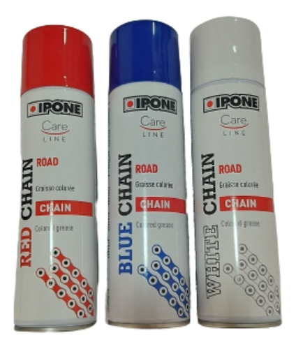 Lubricante De Cadena Ipone Para Motos Azul Y Rojo 