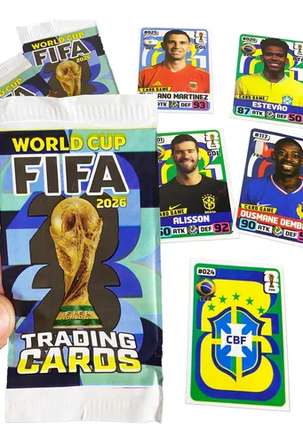 Kit 200 Cards Copa Do Mundo 2026 (50 Envelopes) World Cup 26