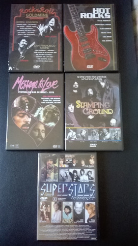 5 Dvd's Música: British Invasion+hot Rocks+super Stars+love