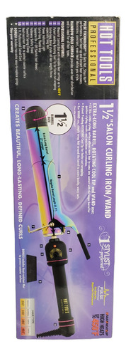 Tenaza Pinza Hot Tools 1 1/2 Pulgada Tornasol O Arco Iris Xl Tornasol
