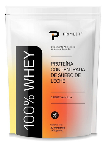 Proteína Whey 100 Primetech 1 Kg Vainilla 30 Porciones