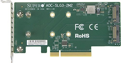 Pcie Supermicro Aoc-slg3-2m2 Tarjeta Adicional Para Un Máxim