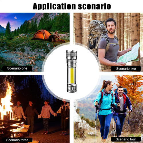 Linterna De Mano Linterna Portátil De Campamento Recargable