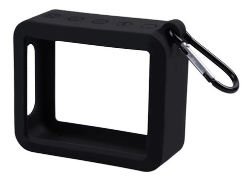 Capa protetora compatível com alto-falante Jbl Go2 em silicone preto
