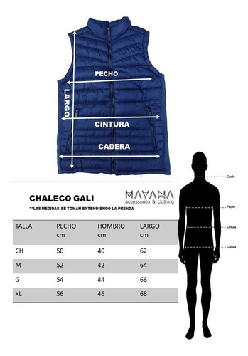 Imagen 9 de 9 de Chaleco Térmico Para Caballero Afelpado Combinado Casual