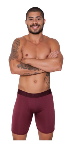 Cueca Boxer Ciclista Romantic Liso - C7544