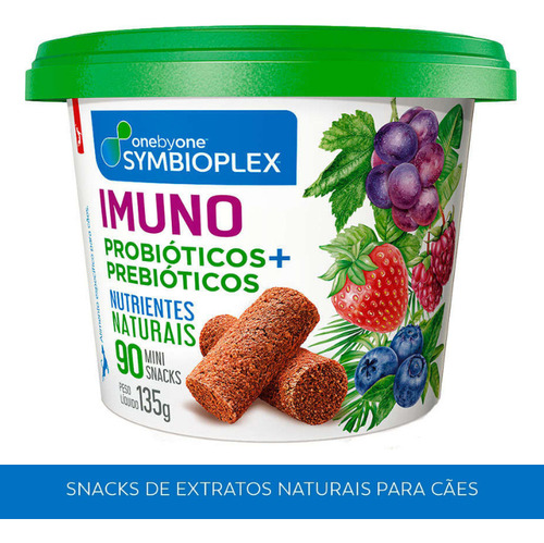 Petisco Mini Snack P/ Cães Symbioplex Spin Pet 135g - Imuno