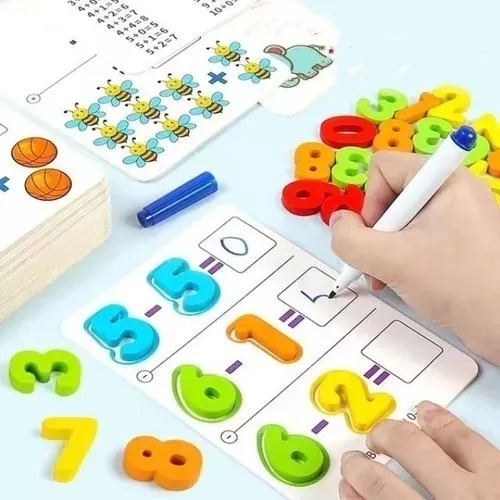 Juego Didáctico Tarjeta Cognitiva Matemáticas Suma Resta