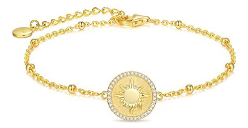 Pulseras De Mujer Chapadas En Oro Cde Pulseras De Sol Para M