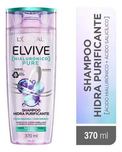 Shampoo Elvive Hialurónico Pure X370ml