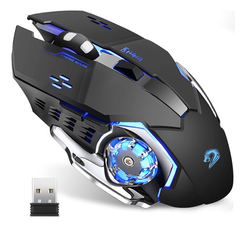 Ratón Gamer Uciefy T85 Inalambrico Led Negro