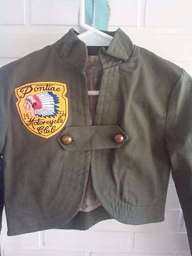 Camperita Gabardina Estilo Militar Ts