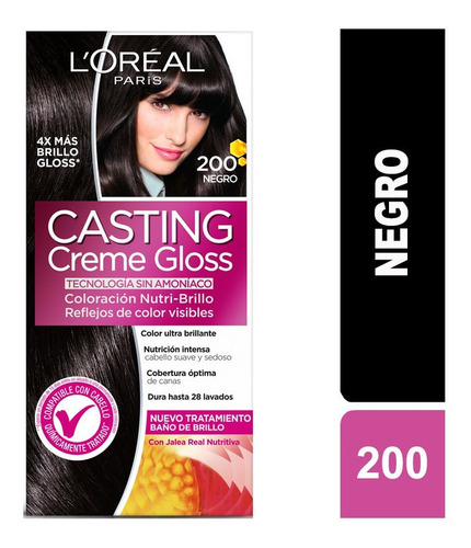 Casting Creme Gloss 200 Negro Jalea Real