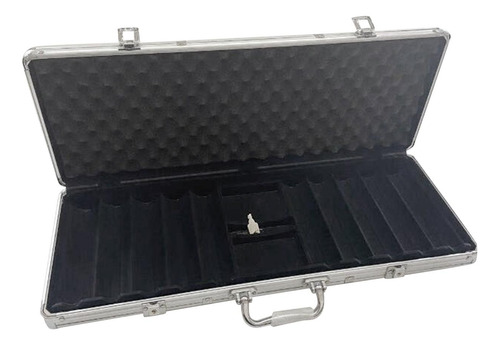 Estuche De Aluminio Premium Para Chips Para Viajes Y Plata