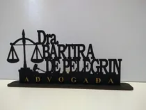 Comprar Nome De Mesa Decorativo Profissões Advogado E Outros 