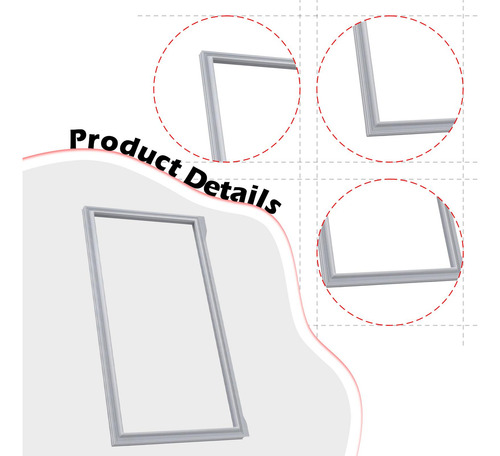 Refrigerador Junta De Puerta Francesa W10443225 W10830162
