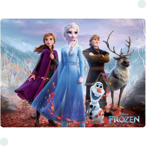 4 Jogo Americano Frozen Disney - Impermeável Limpa Facil Pvc Frozen Disney Infantil 003