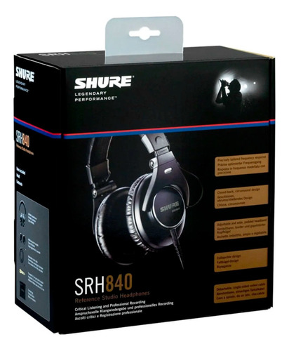 Audifono Profesional Shure Srh-840