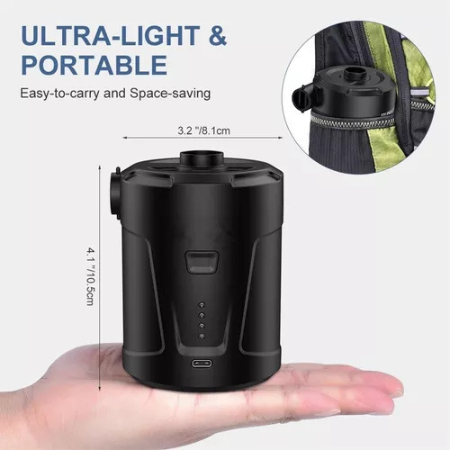 Nuevo Bomba De Aire Portátil Recargable Por Usb Con
