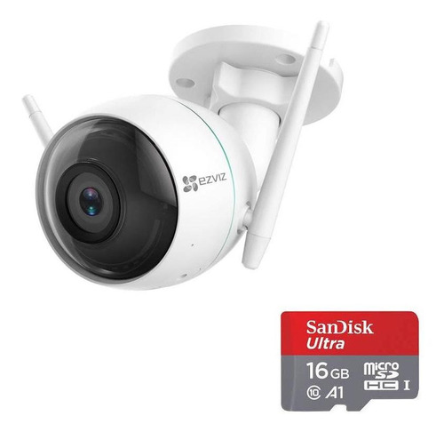 Camara Ip Wifi C3w Exterior Ezviz 720p Hd + Memoria 16gb