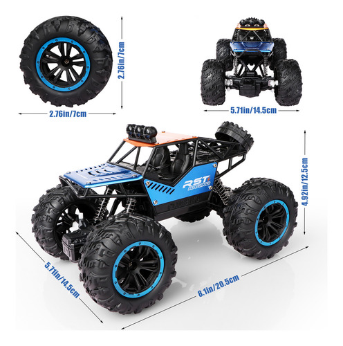 Freecat Blue Rc Cars 1:18, Juguetes Para Actividades Al Aire Color Validar descripción