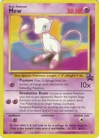 Mew 8 Raro Promo Pokemon Tcg