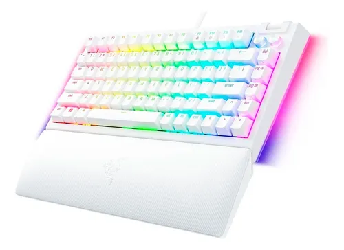 Teclado Gamer Razer Blackwidow V4 75% White Teclado Blanco Idioma Inglés Us