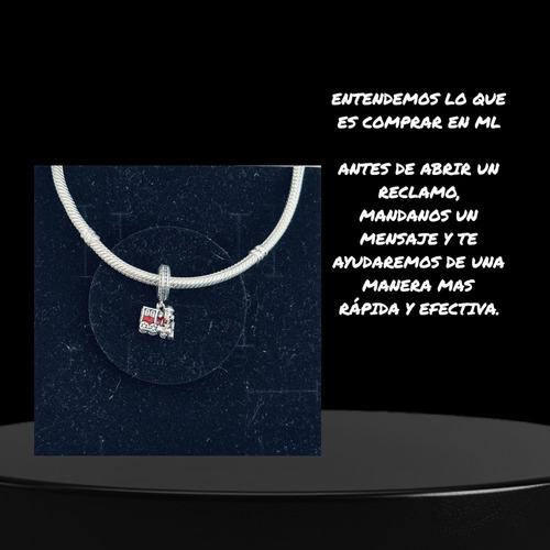 Dije Charm Tren Rojo Micky Mouse Raton Mickey Plata Disney+ Único