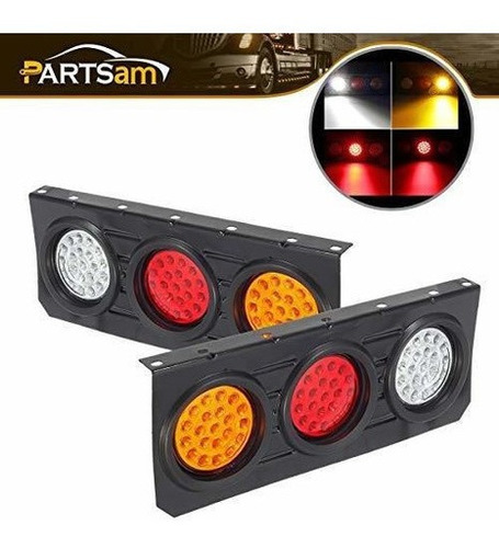 Partsam 2pcs Barra De Luces Traseras De Remolque De Camion 