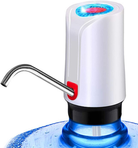 Dispensador Automático Usb Bomba De Agua Portátil Botella Color Blanco