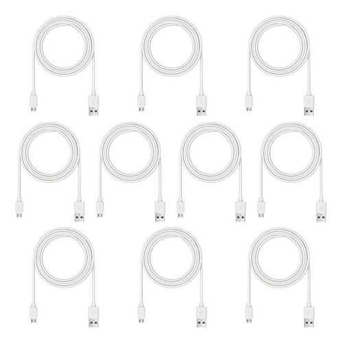 Cable Micro Usb Carga Rapida 5a 1mt Paquete 10 Unidades