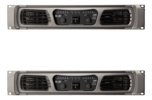 Amplificador Backsate Hcfpro60 Lite Inmediato Color Plateado Potencia De Salida Rms 6000 W