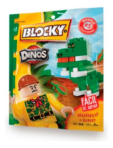Blocky Dinos 25pz Bolsita Coleccionable Ladrillitos 01-0684