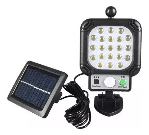 Luz Lámpara De Pared Foco Led Solar 30 Led Exterior Usb