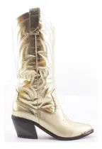 Comprar Botas Texanas Viamo Izzy Oro Moda Super Comodas