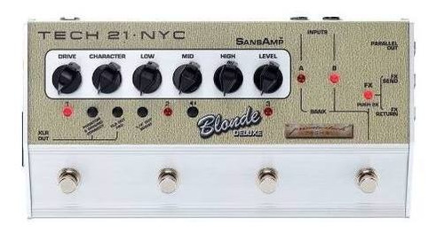 Pedal Distorsion Sansamp Tech 21 Blonde Deluxe  Cs-bl-dlx