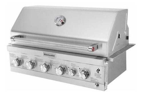 Imagen 3 de 9 de Asador Empotrable Kitchenaid 36'' Con Quemador Rosticero