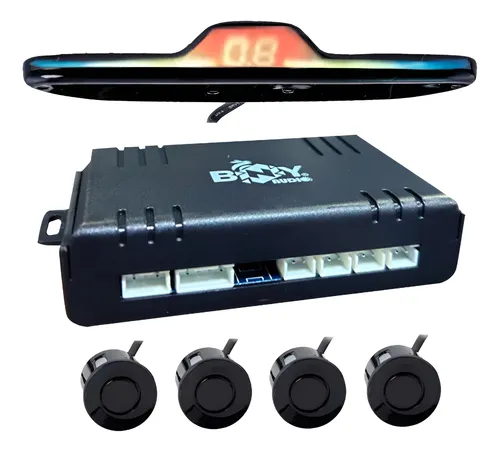 Sensor De Reversa Con 4 Sensores Y Display Media Luna