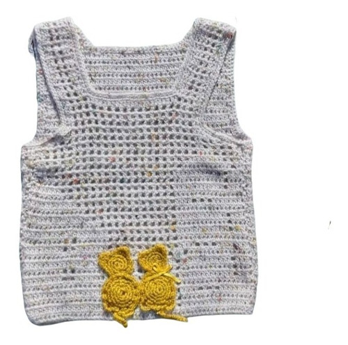 Chaleco Crochet Tejido A Mano Bebe 12-15 Meses 