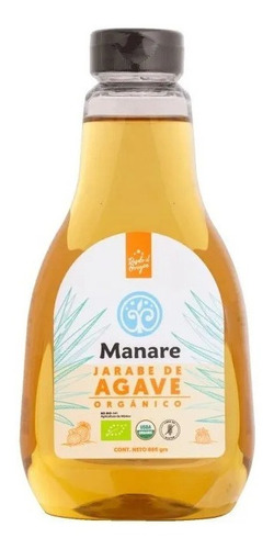 Manare Jarabe De Agave Orgánico Sin Gluten 660 G