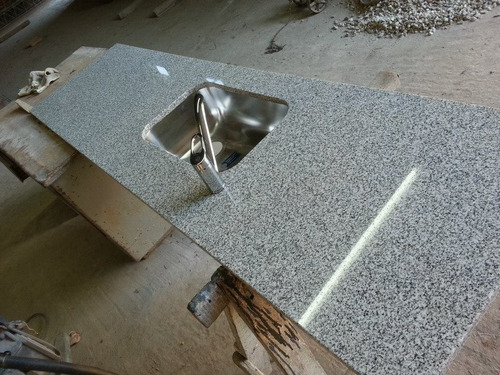 Imagen 8 de 10 de Mesada De Granito Gris 120x55