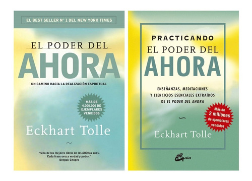 Poder Del Ahora + Practicando - Pack Eckhart Tolle 2 Libros