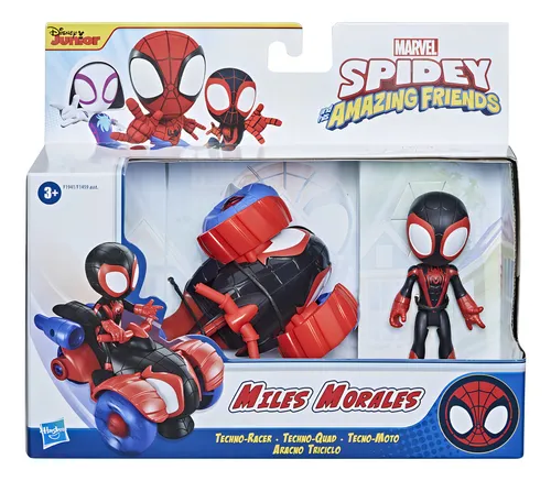 Figura De Acción Hasbro Miles Morales Con Tecno-moto Marvel