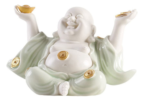 Buda De La Abundanci Cerámica Maitreya Buda Sonriente 10cm