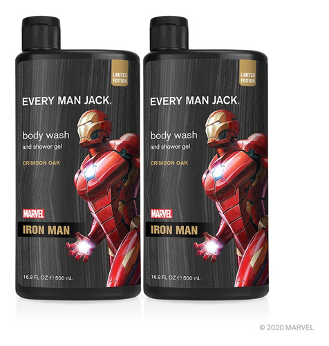 Every Man Jack Body Wash - Iron Man | Paquete Individual De.